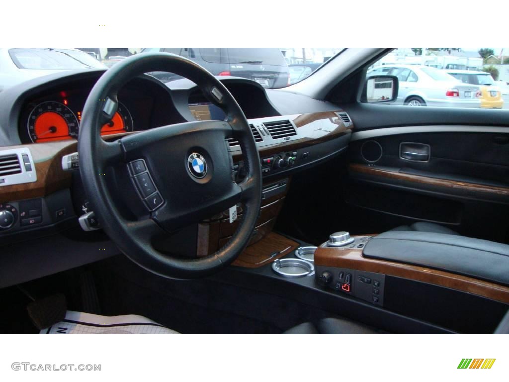 2007 7 Series 750Li Sedan - Black Sapphire Metallic / Black photo #8