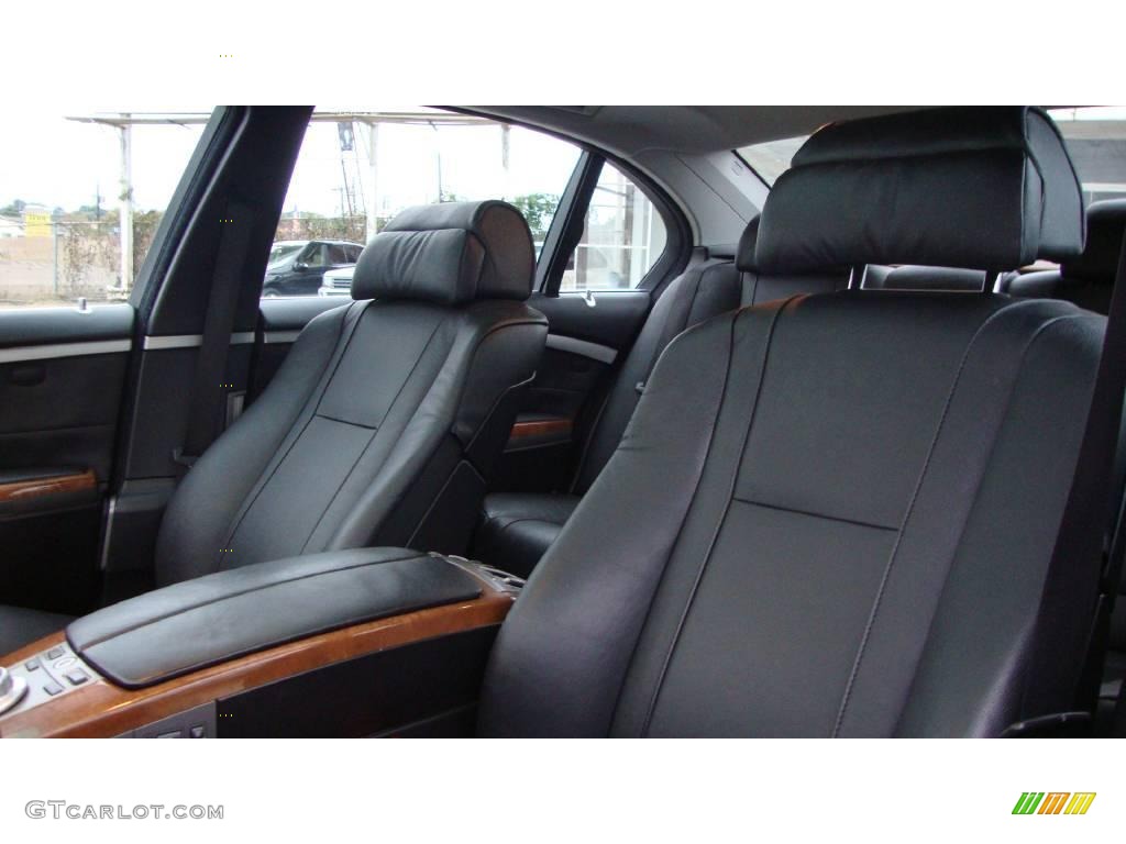 2007 7 Series 750Li Sedan - Black Sapphire Metallic / Black photo #9