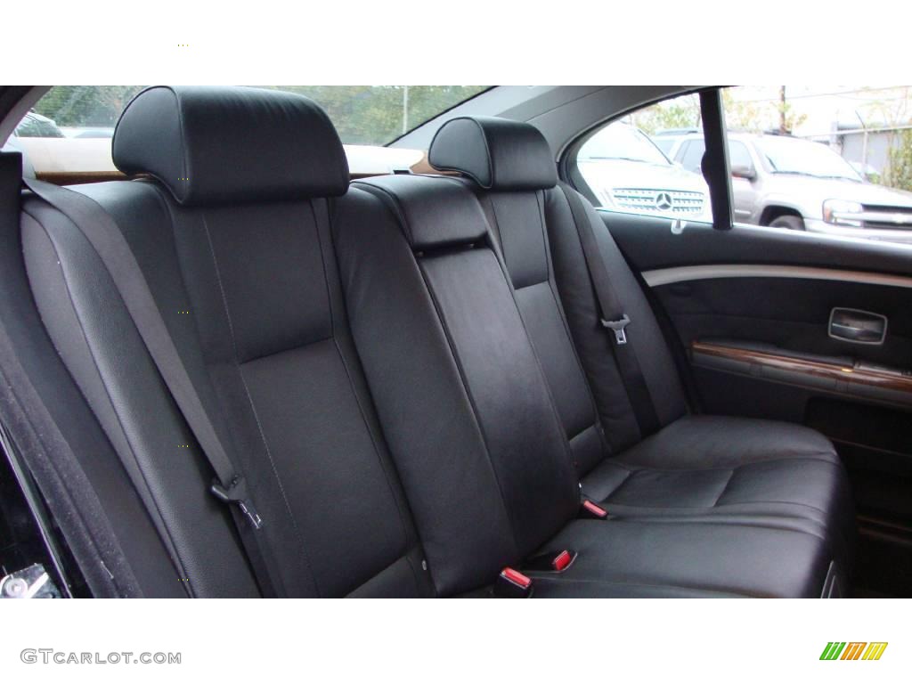 2007 7 Series 750Li Sedan - Black Sapphire Metallic / Black photo #13