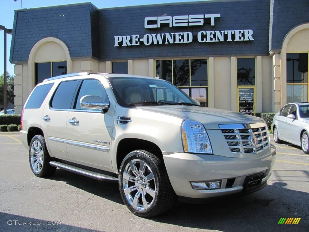 2008 Escalade AWD - Quicksilver / Cocoa/Light Cashmere photo #1