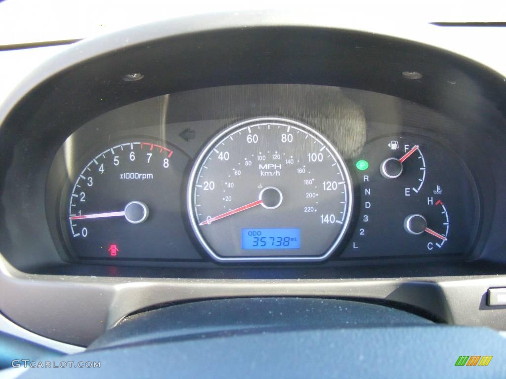 2007 Elantra GLS Sedan - Seattle Light Blue / Gray photo #40