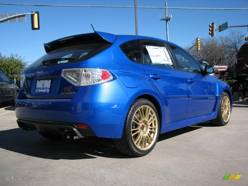 2008 Impreza WRX STi - WR Blue Mica / Carbon Black/Graphite Gray Alcantara photo #7