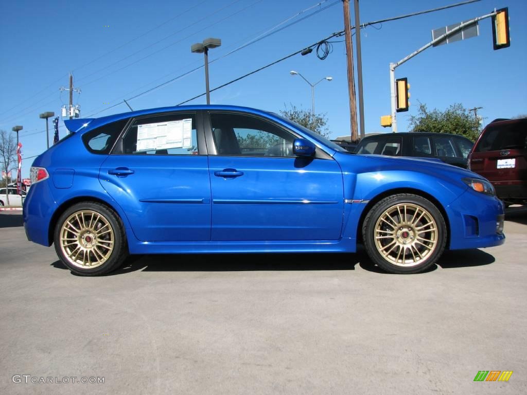 2008 Impreza WRX STi - WR Blue Mica / Carbon Black/Graphite Gray Alcantara photo #8