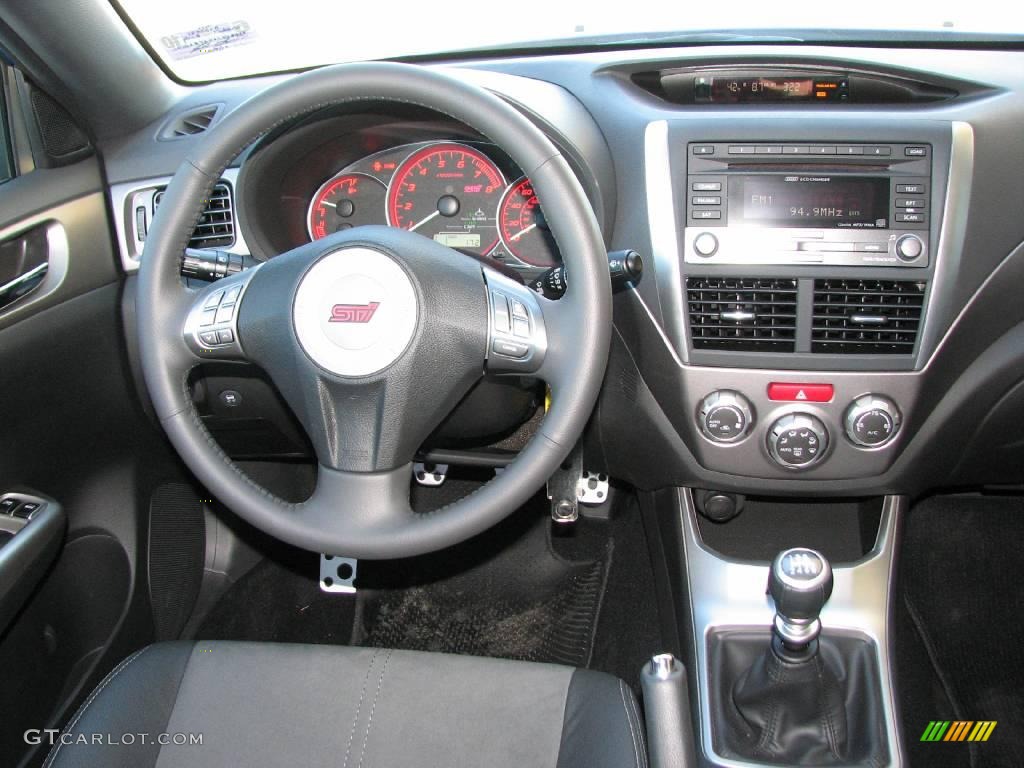 2008 Impreza WRX STi - WR Blue Mica / Carbon Black/Graphite Gray Alcantara photo #14