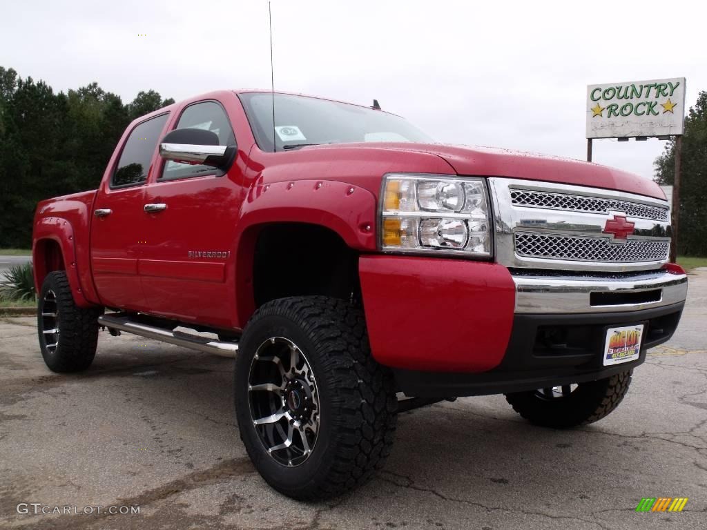 2009 Silverado 1500 LT Z71 Crew Cab 4x4 - Victory Red / Ebony photo #4