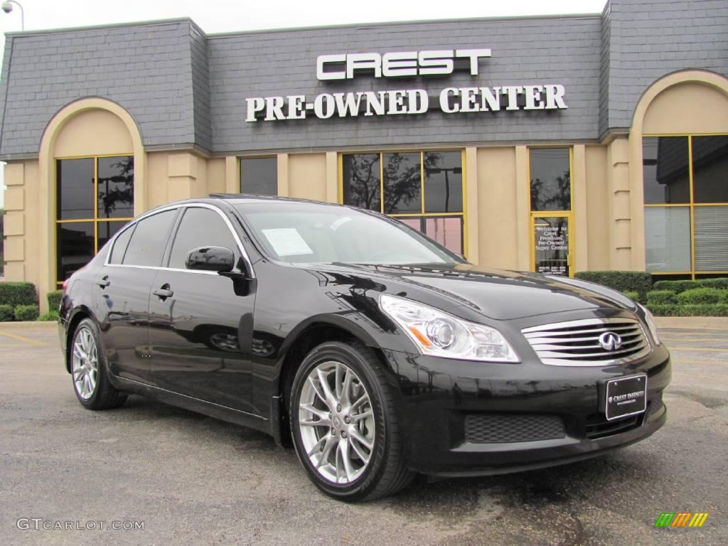 2007 G 35 Sedan - Black Obsidian / Wheat Beige photo #1