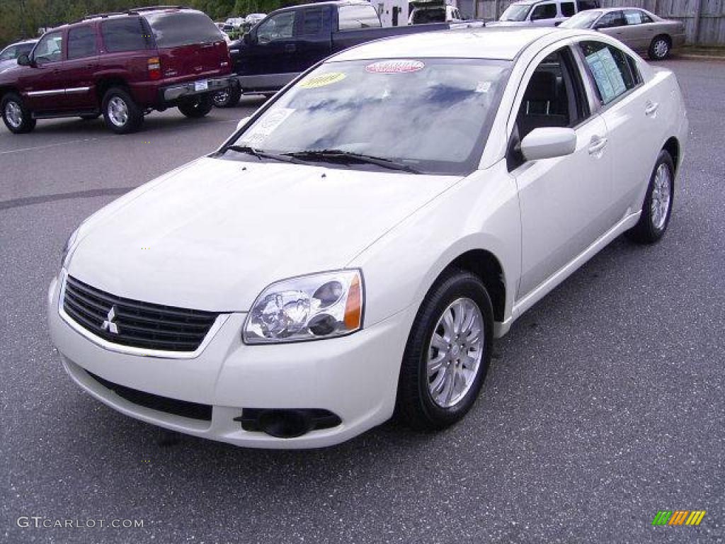 2009 Galant ES - Dover White Pearl / Medium Gray photo #1