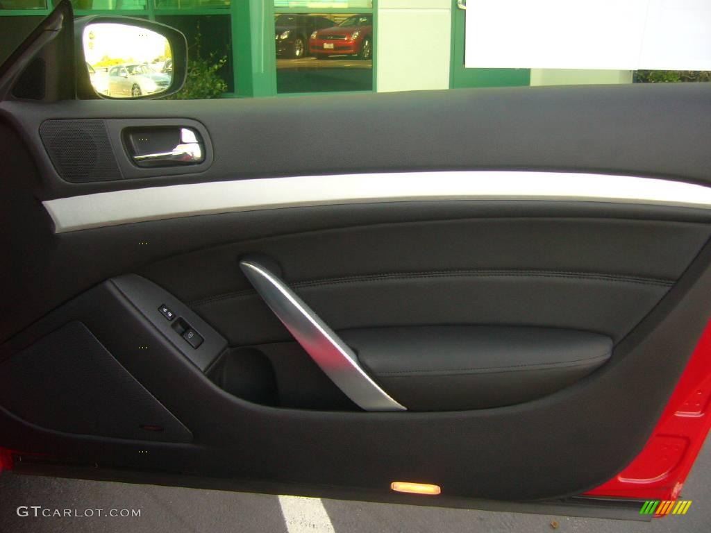 2008 Infiniti G 37 Journey Coupe Graphite Door Panel Photo #19928655