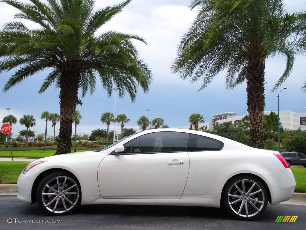 2008 G 37 Coupe - Ivory Pearl White / Wheat photo #1