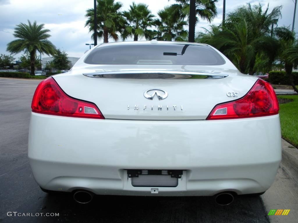 2008 G 37 Coupe - Ivory Pearl White / Wheat photo #7