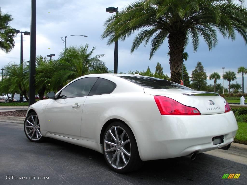2008 G 37 Coupe - Ivory Pearl White / Wheat photo #8