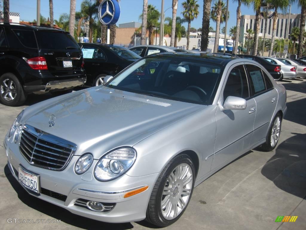 2008 E 350 Sedan - Iridium Silver Metallic / Black photo #6