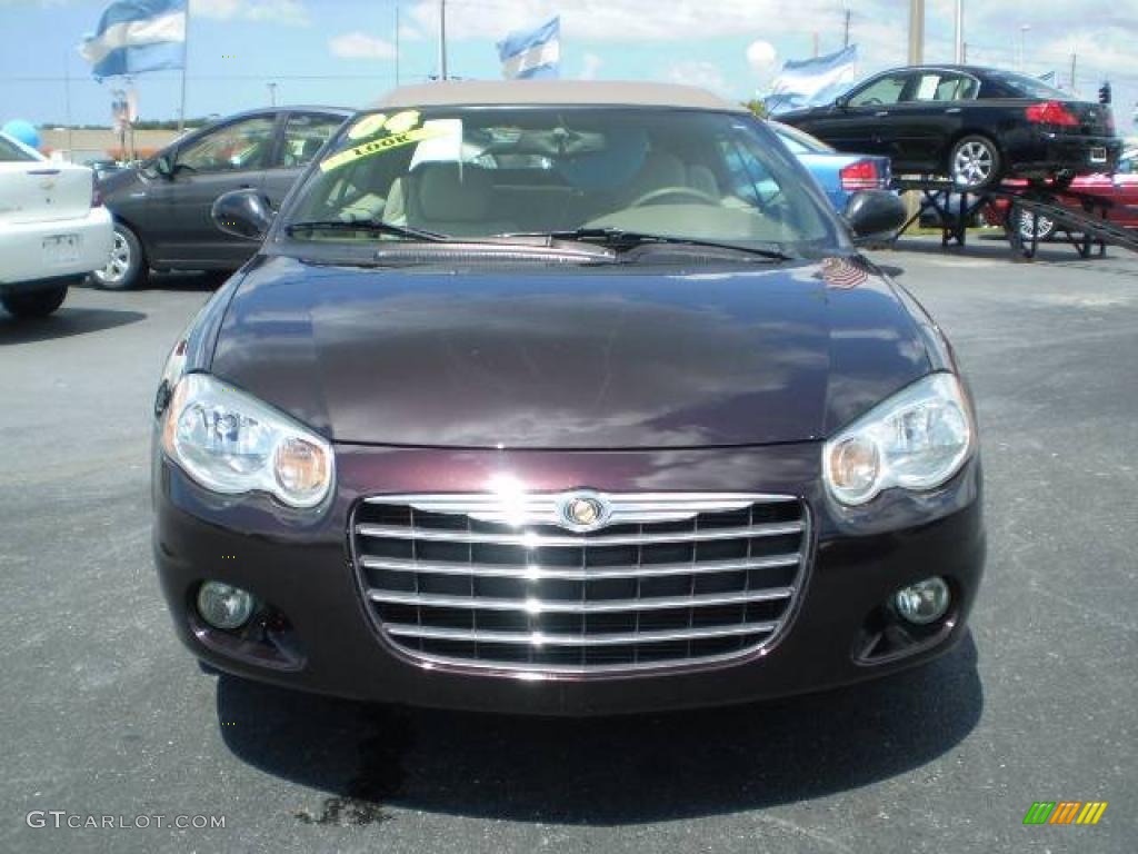 2004 Sebring Limited Convertible - Deep Lava Red Metallic / Taupe photo #2
