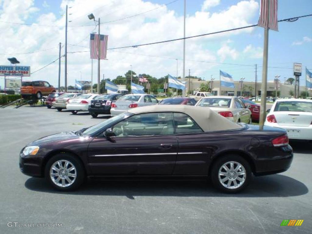 2004 Sebring Limited Convertible - Deep Lava Red Metallic / Taupe photo #4