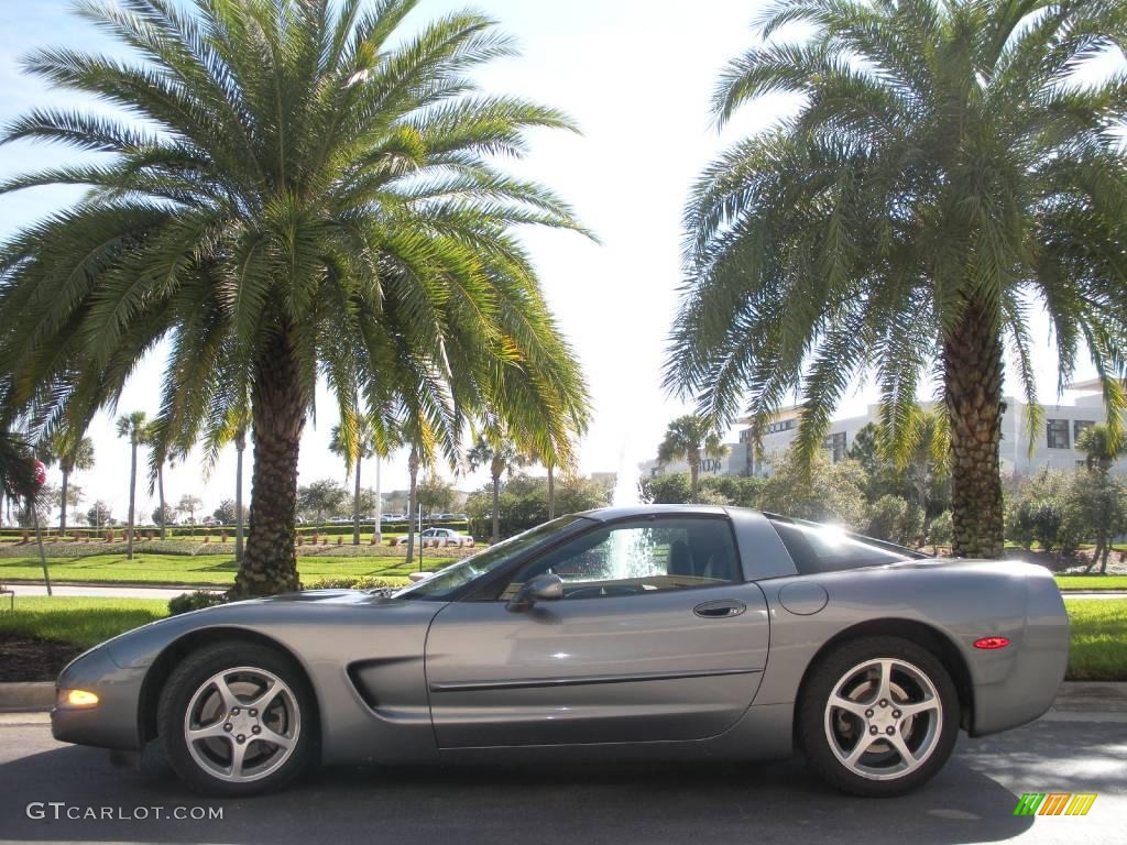 2004 Corvette Coupe - Medium Spiral Gray Metallic / Black photo #1