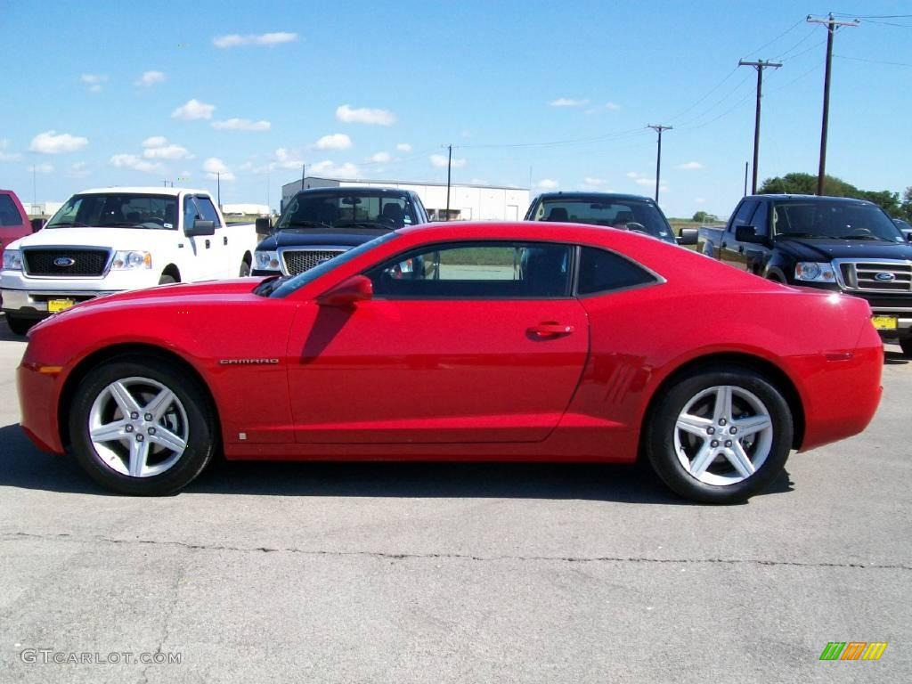 2010 Camaro LT Coupe - Victory Red / Black photo #2