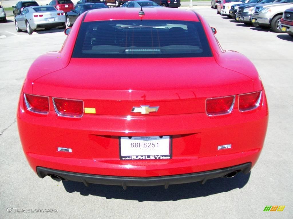 2010 Camaro LT Coupe - Victory Red / Black photo #4