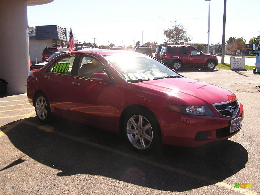 2005 TSX Sedan - Milano Red / Parchment photo #3