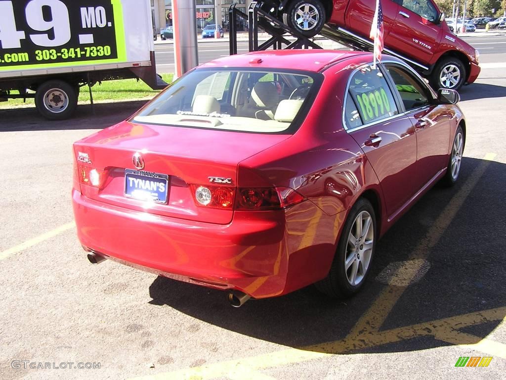 2005 TSX Sedan - Milano Red / Parchment photo #6