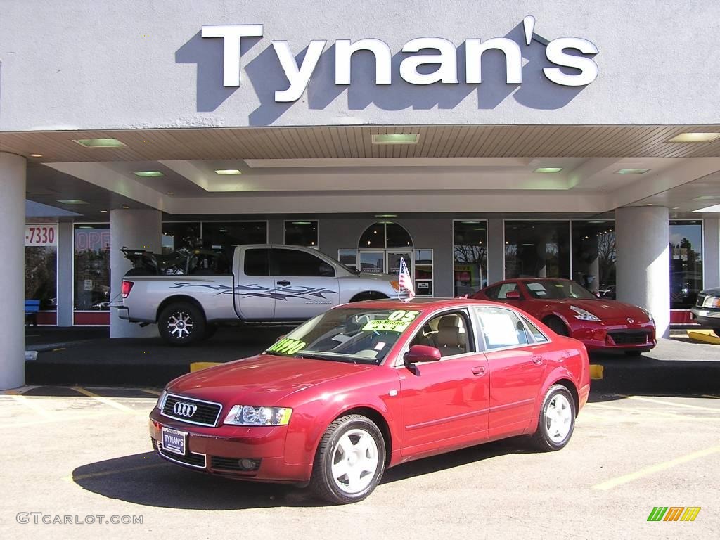 Crimson Red Pearl Audi A4