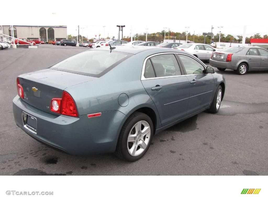 2009 Malibu LS Sedan - Silver Moss Metallic / Cocoa/Cashmere photo #6