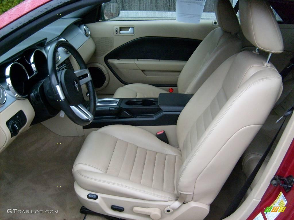 2006 Mustang GT Premium Convertible - Redfire Metallic / Light Parchment photo #9