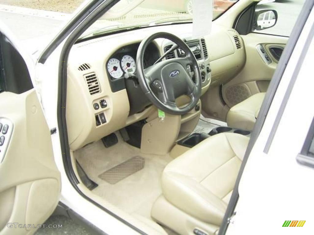 2003 Escape XLT V6 4WD - Oxford White / Medium Dark Pebble photo #25