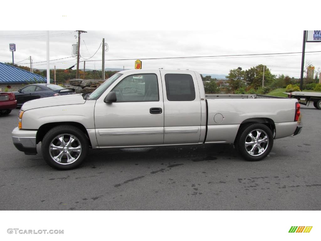 2007 Silverado 1500 Classic LT Extended Cab - Silver Birch Metallic / Dark Charcoal photo #1