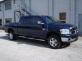 2007 Patriot Blue Pearl Dodge Ram 3500 SLT Mega Cab 4x4  photo #1