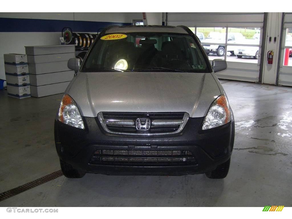 2002 CR-V EX 4WD - Satin Silver Metallic / Black photo #2