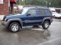 2002 Patriot Blue Pearlcoat Jeep Liberty Sport 4x4  photo #2