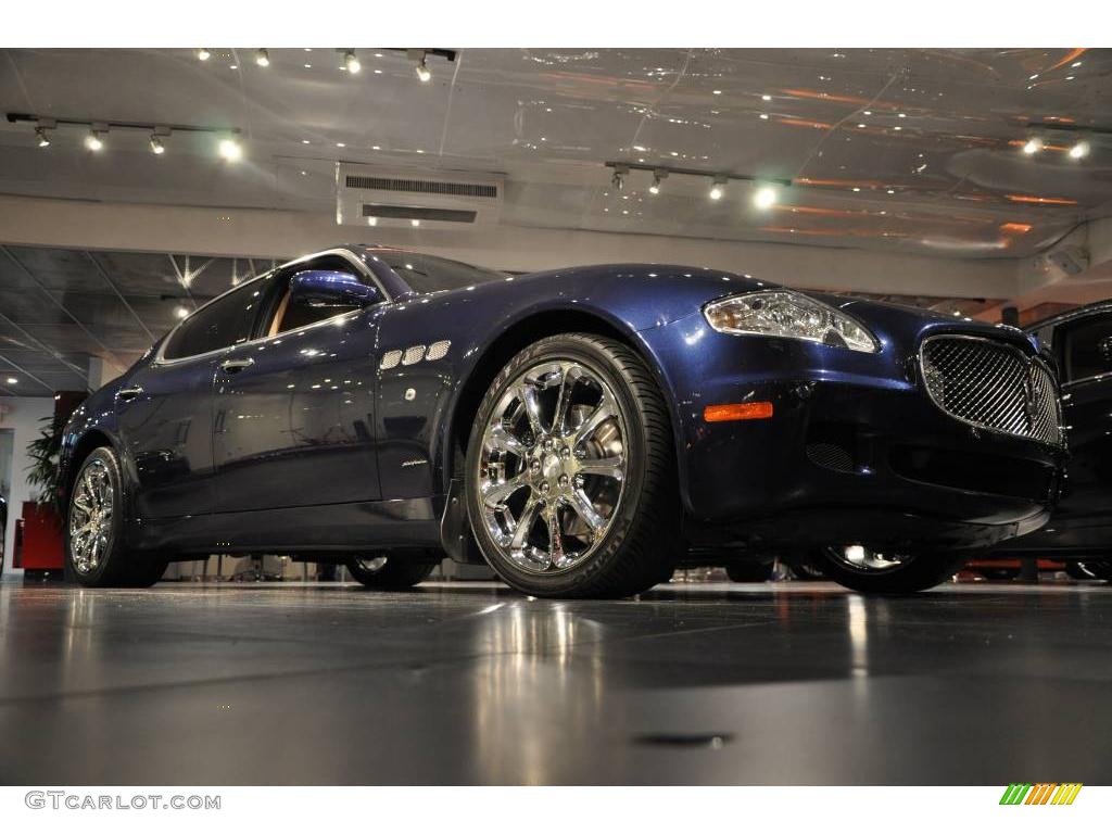 Blue Maserati Quattroporte