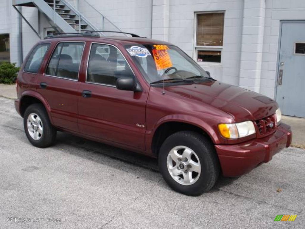 2001 Sportage 4x4 - Pepper Red / Brown photo #1