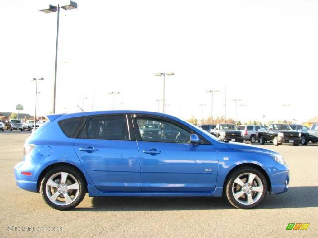 2006 MAZDA3 s Hatchback - Winning Blue Metallic / Black photo #4