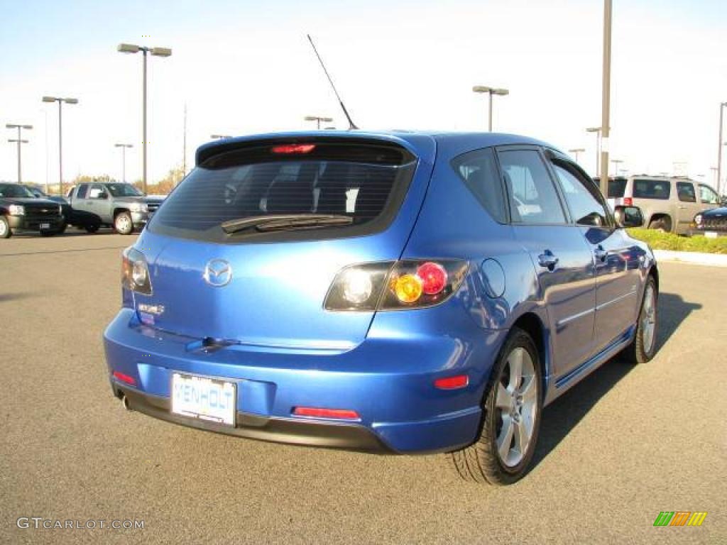 2006 MAZDA3 s Hatchback - Winning Blue Metallic / Black photo #5