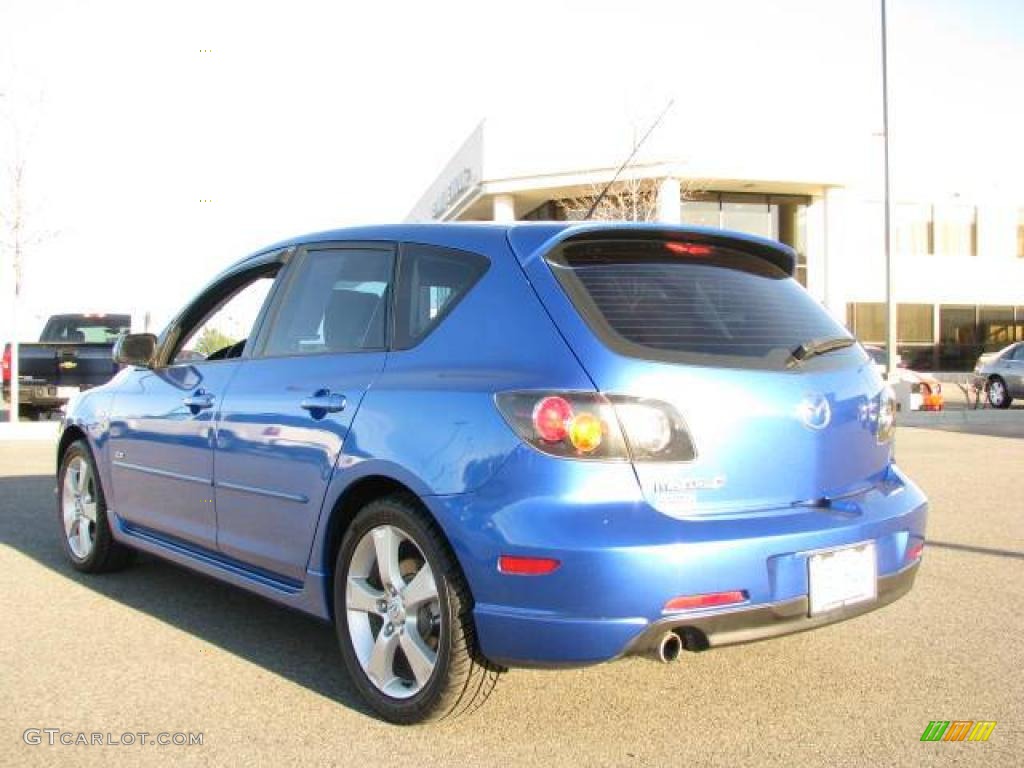 2006 MAZDA3 s Hatchback - Winning Blue Metallic / Black photo #6