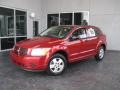 2009 Inferno Red Crystal Pearl Dodge Caliber SE  photo #1