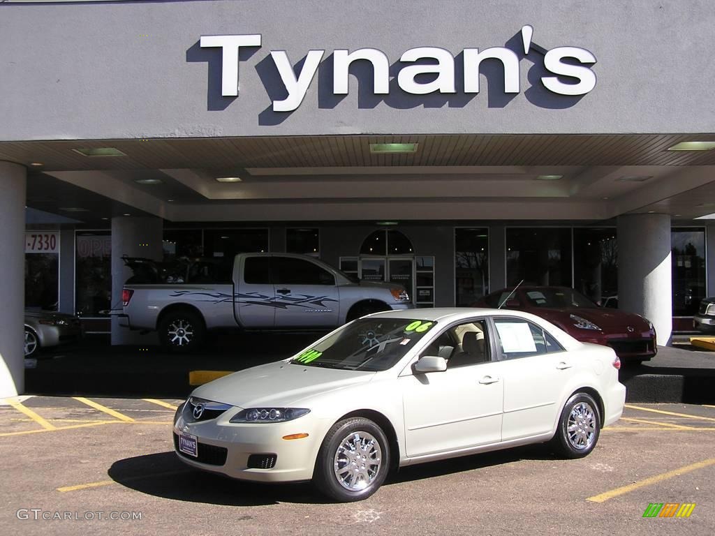 2006 MAZDA6 i Sedan - Pebble Ash Metallic / Beige photo #1