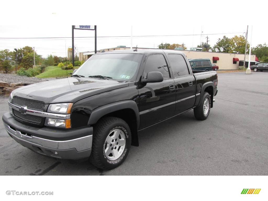 2005 Silverado 1500 Z71 Crew Cab 4x4 - Black / Dark Charcoal photo #2