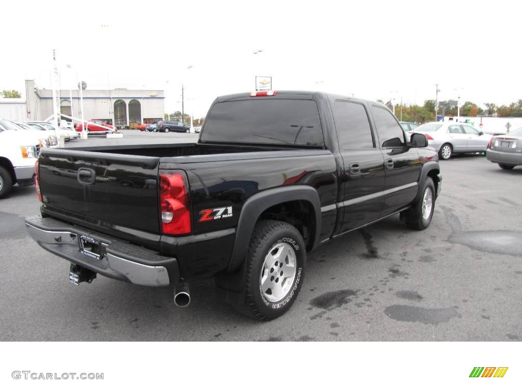 2005 Silverado 1500 Z71 Crew Cab 4x4 - Black / Dark Charcoal photo #6