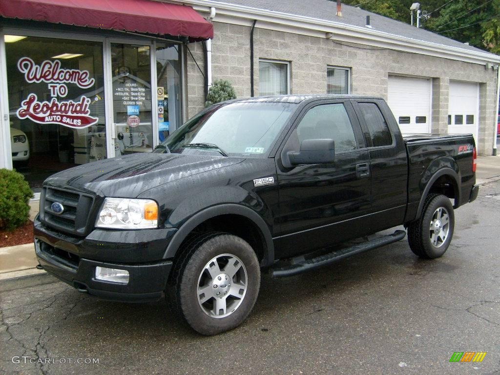 2004 F150 FX4 SuperCab 4x4 - Black / Black photo #1