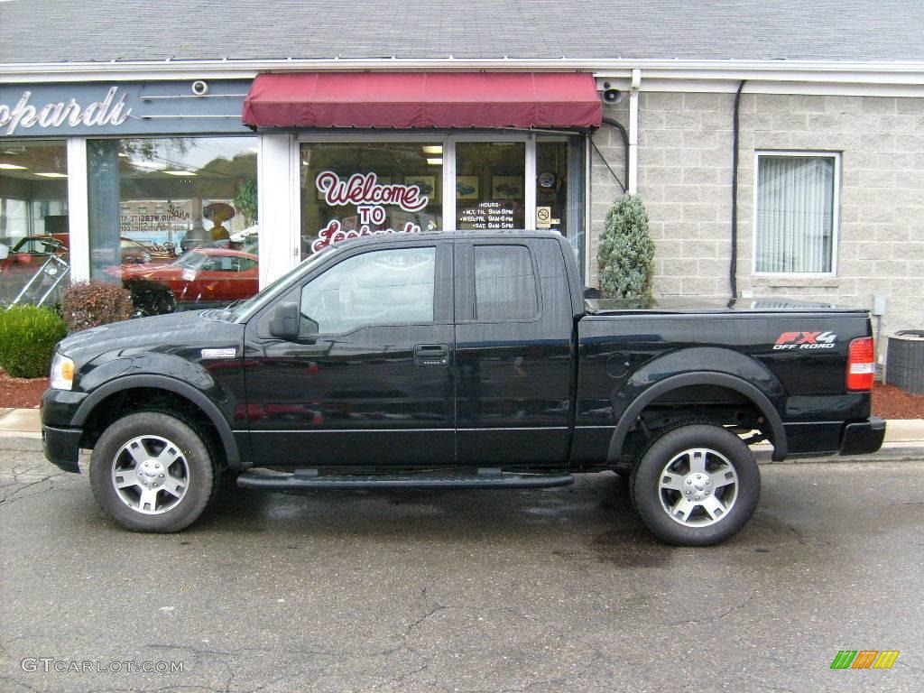 2004 F150 FX4 SuperCab 4x4 - Black / Black photo #2