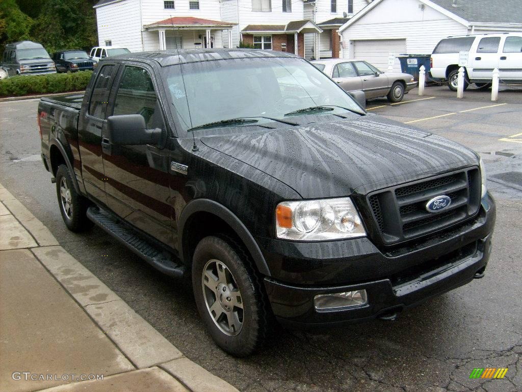2004 F150 FX4 SuperCab 4x4 - Black / Black photo #6