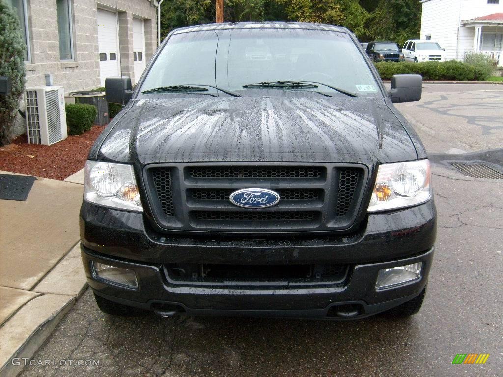 2004 F150 FX4 SuperCab 4x4 - Black / Black photo #7