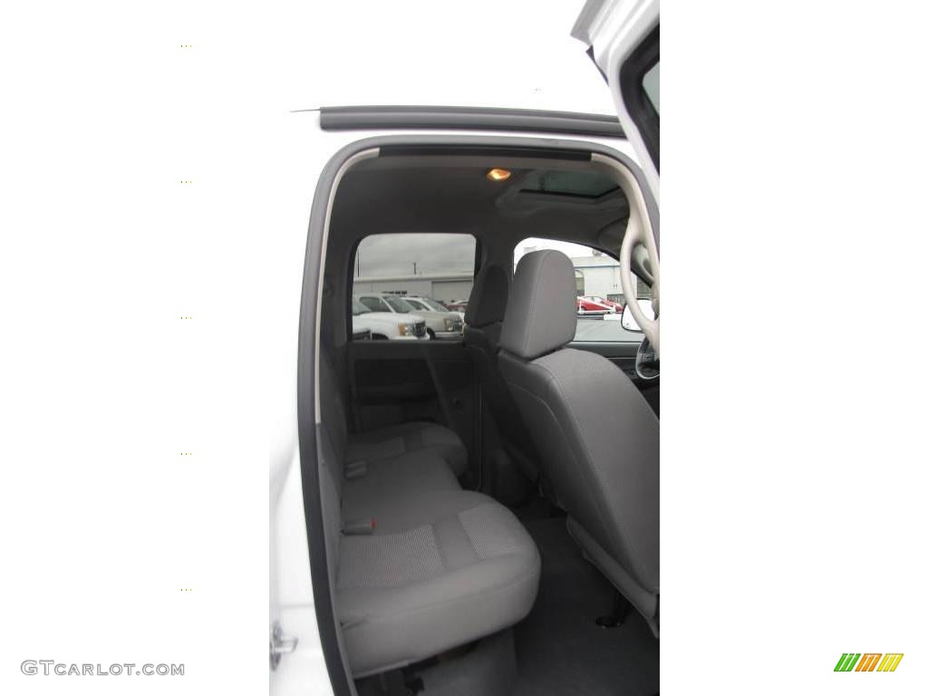 2007 Ram 1500 Big Horn Edition Quad Cab 4x4 - Bright White / Medium Slate Gray photo #14