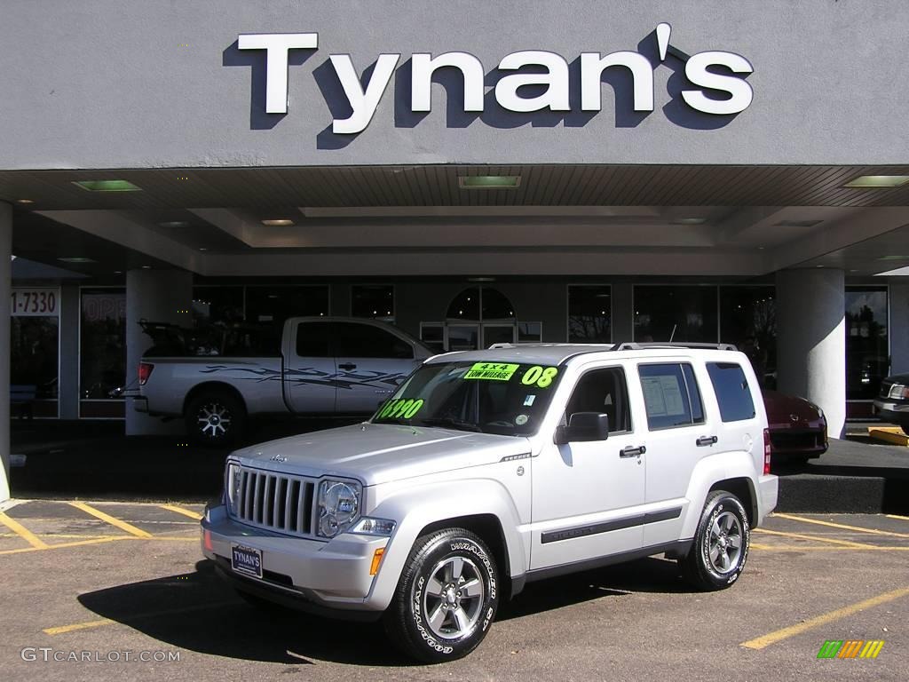 2008 Liberty Sport 4x4 - Bright Silver Metallic / Pastel Slate Gray photo #1