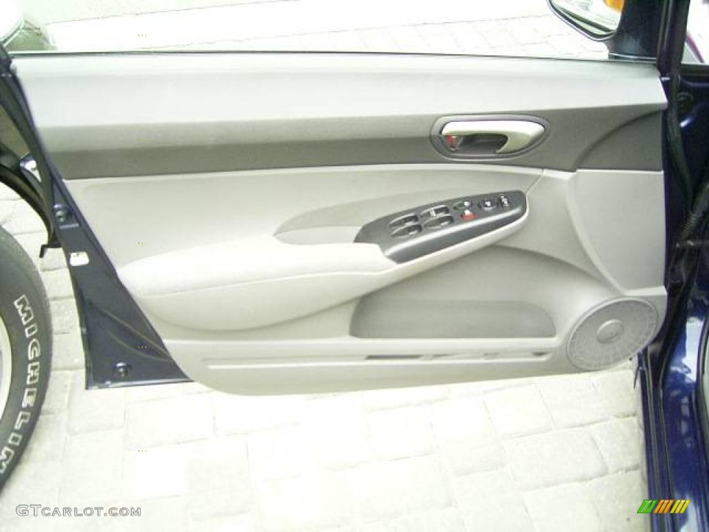 2007 Civic LX Sedan - Royal Blue Pearl / Gray photo #7