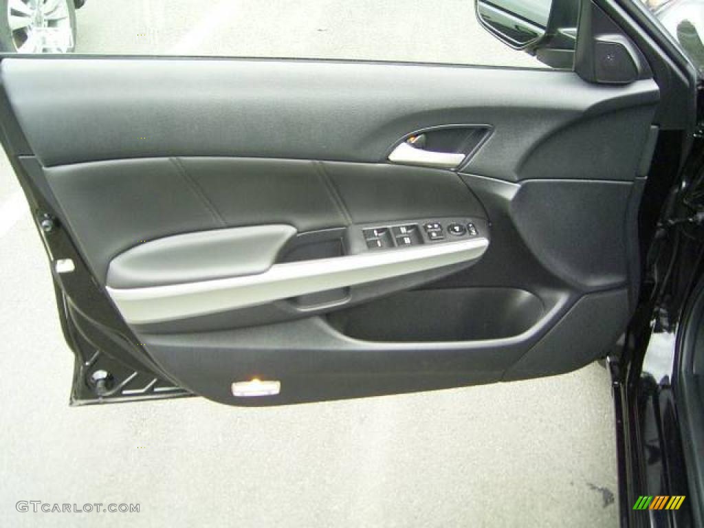 2008 Accord EX-L V6 Sedan - Nighthawk Black Pearl / Black photo #7