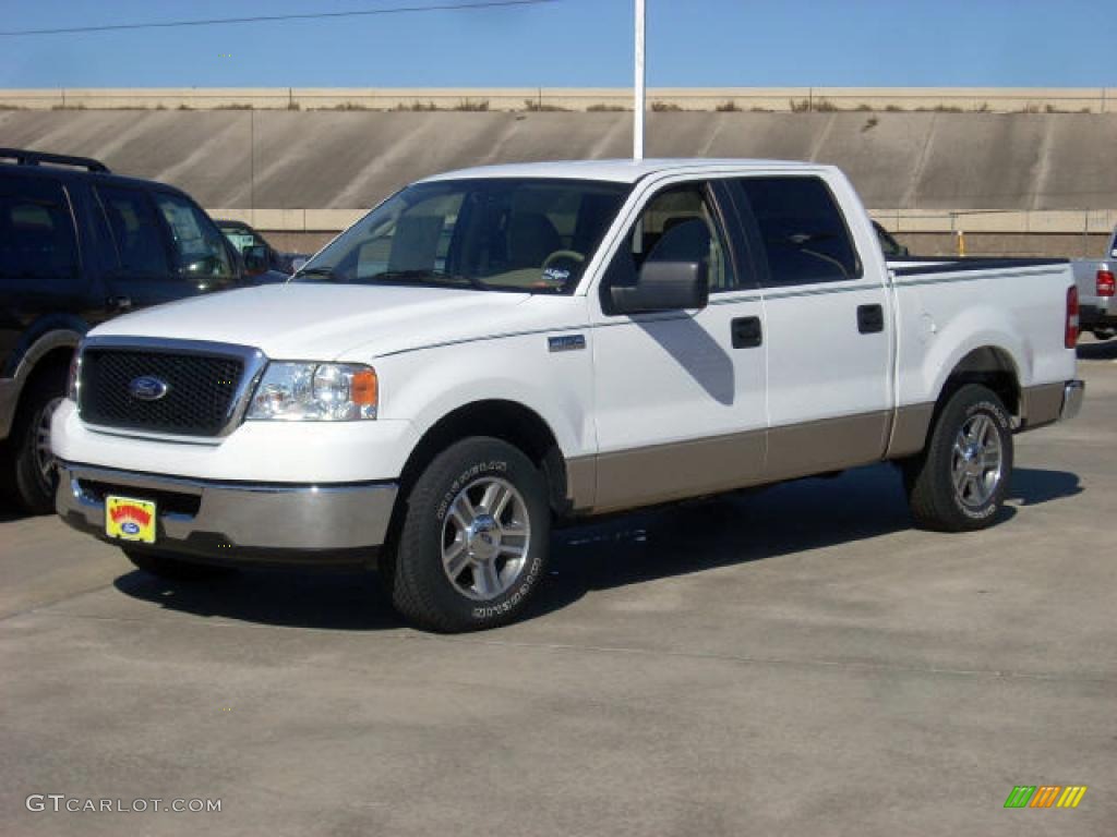 2008 F150 XLT SuperCrew - Oxford White / Tan photo #1