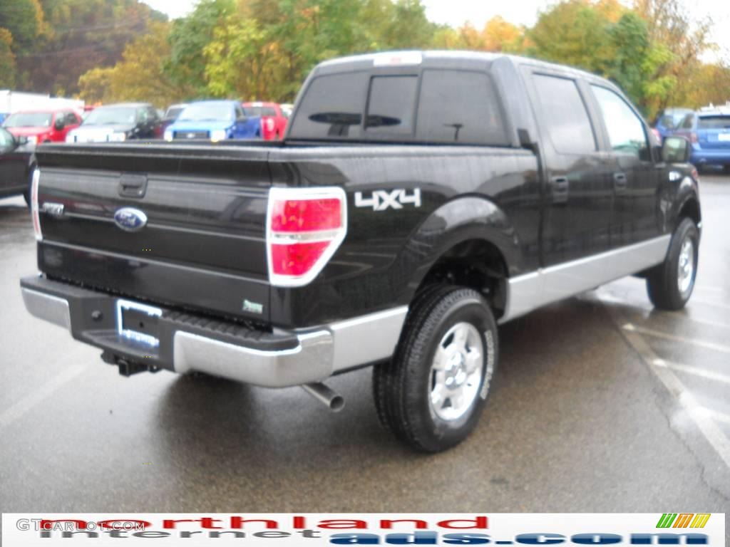 2010 F150 XLT SuperCrew 4x4 - Tuxedo Black / Tan photo #6